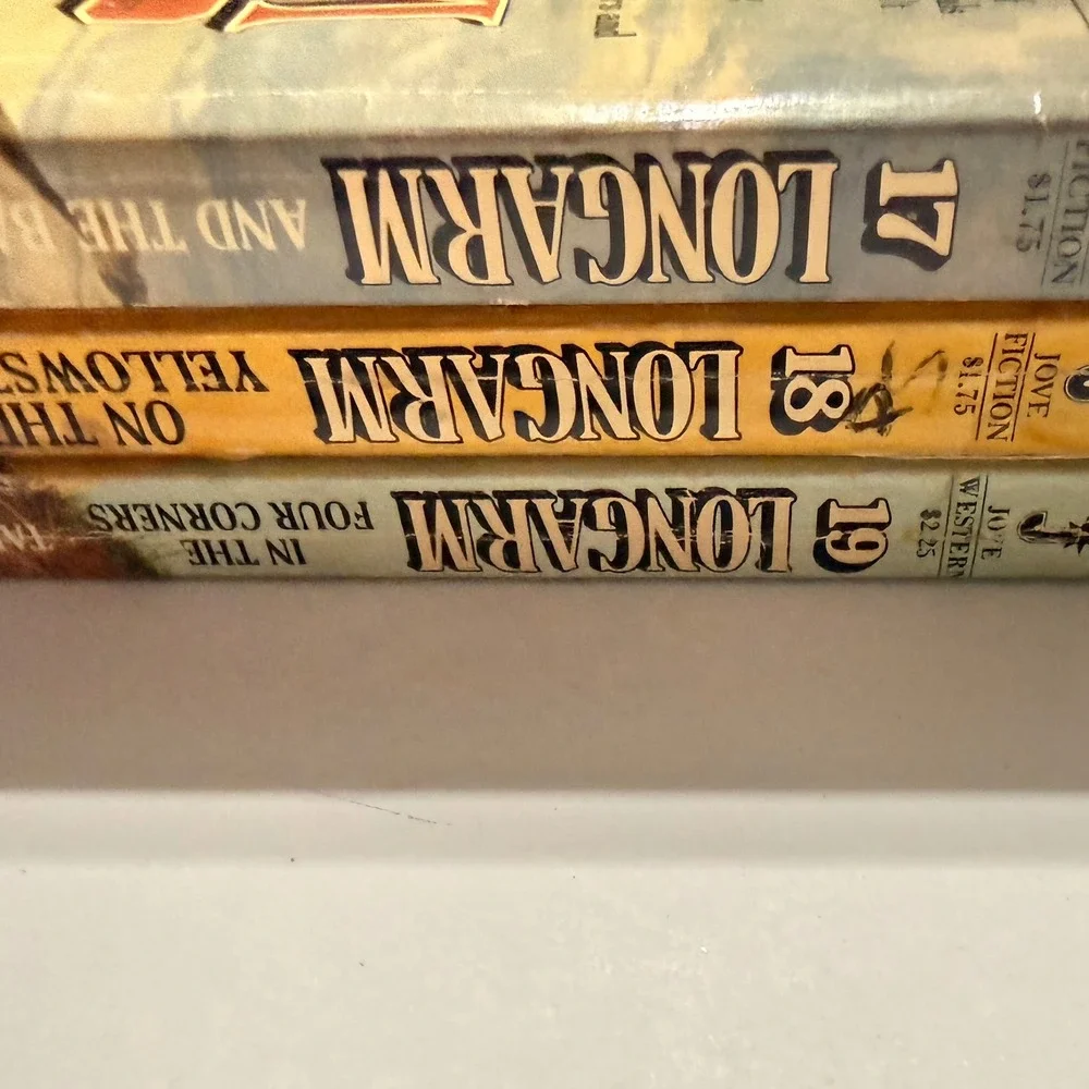 Longarm Tabor Evans Western Books 17 18 19 Jove Vintage Paperback Lot 1980